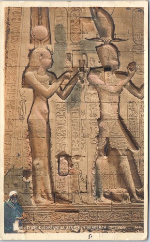 Egypte relief de cleopatre - -,