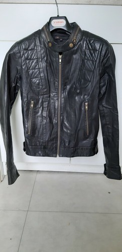 Veste femme cuir maje - femme, noire