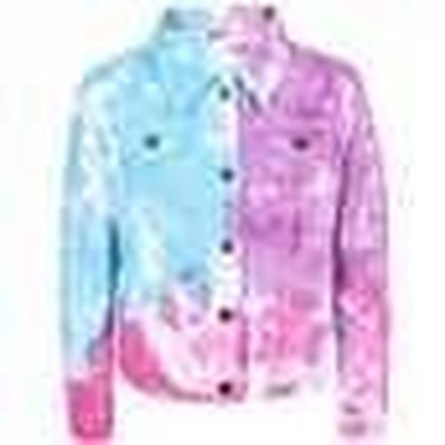 Veste jean tie - veste, tie-dye