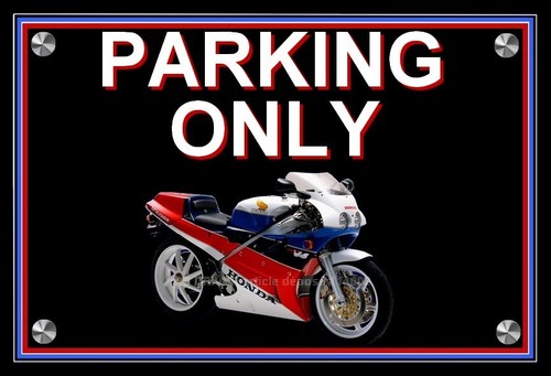 Plaque parking only honda - plaque, "