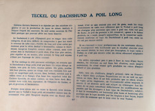Chasse, Teckel Dachshund à poil long, Planche Couleur, Malher, Castellan, 1938