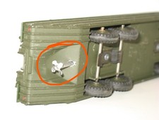 DINKY TOYS, 1 hélice 4 pales en METAL BLANC pour dukw militaire