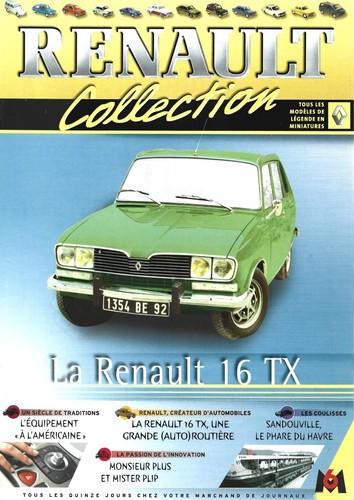 Fascicule renault 16 - renault,