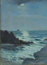 Beau Tableau ancien Paysage