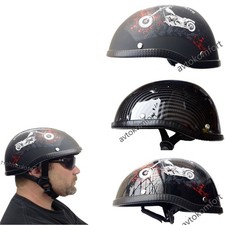 Casque de moto de vélo Skull