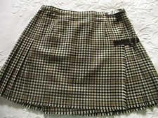 Jupe plissée laine  écossais kilt vintage (1970)