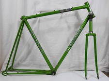 cadre fourche velo ancien vintage GIMONDI BIANCHI made in italie