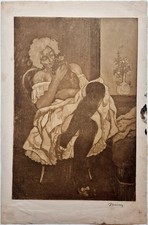 Charles MAURIN - Femme au