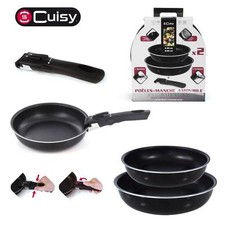 POELE X 2 ALU TOUS FEUX DONT