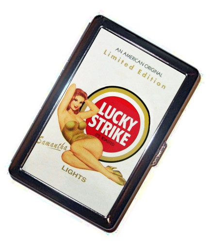 Lucky strike cigarette case - lucky,