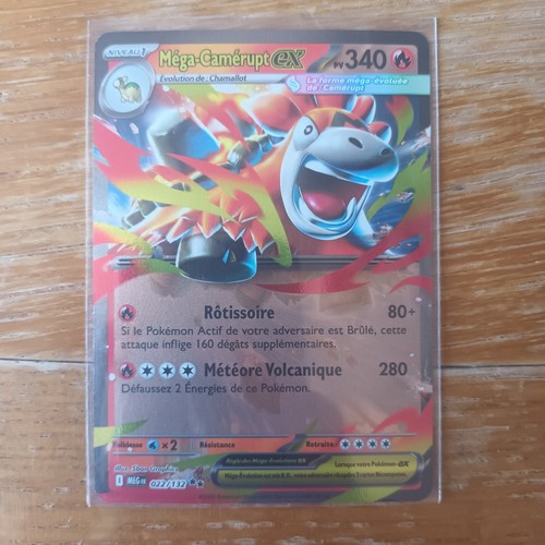 Carte pokémon méga - carte, méga-camérupt