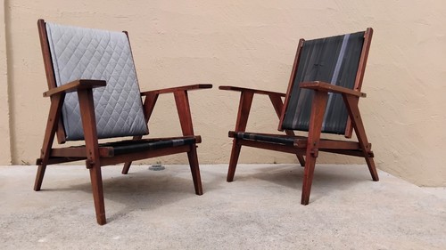Paire fauteuils 1950 - paire,