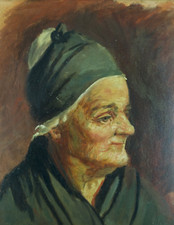 Tableau ancien portrait de