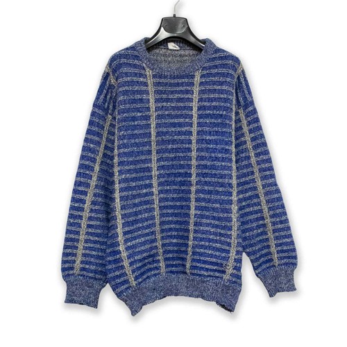 Pull vintage gris bleu à - pull,
