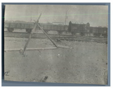 France, Pas-de-Calais, Usines. Aiguilles des voies des vides Vintage silver prin