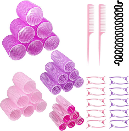 Lot bigoudis cheveux - 47,