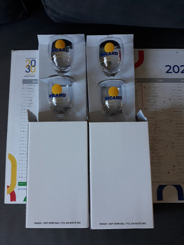 Verres ricard neufs - ricard, avec