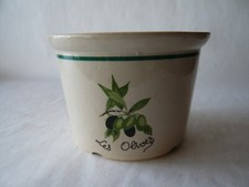 POT A OLIVES TERRE VERNISSEE