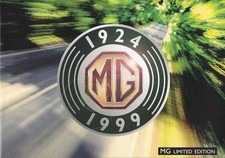 Catalogue Brochure MG MGF Limited Edition 07/1999 Allemagne Deutschland