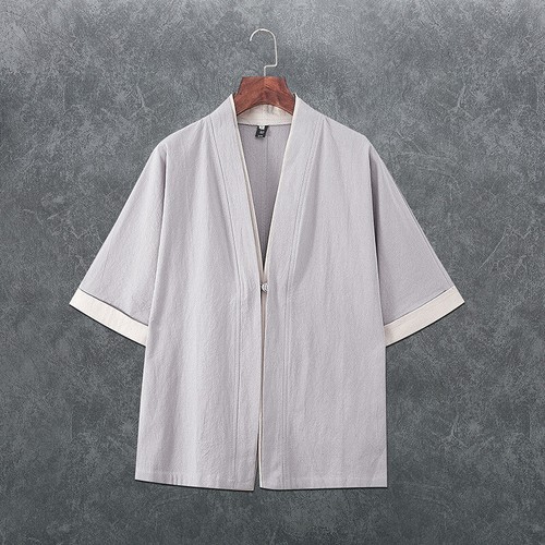 Homme coton lin chemise - coton,