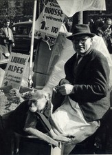 Photo Pierre Parente Paris Marchand de Rue et son Singe Vers 1960
