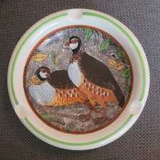 Ancien Cendrier En Faience De