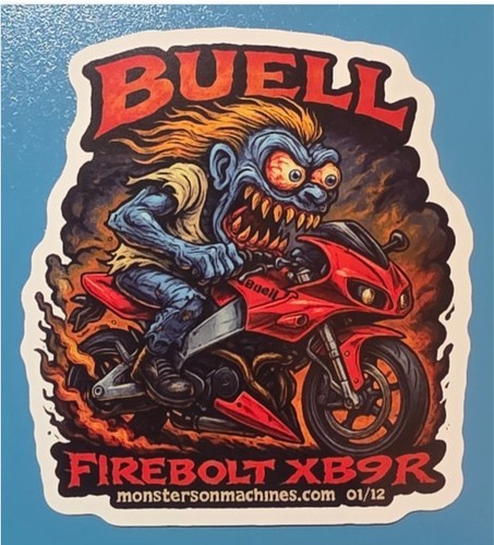Buell firebolt xb9r 9x9cm - buell,