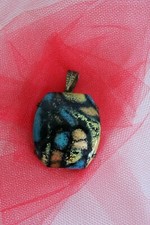 Emaux Limoges Pendentif B. Lépinois Bijou ancien Créateur Signé Enamel Jewel