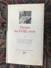 LA PLÉIADE      THÉÂTRE DU XVIIIE SIÈCLE   II (2)       1974
