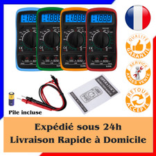✅Multimètre Numérique Voltmètre Testeur Electrique écran LCD « NEUF » Pro + PILE