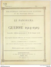 Panorama 1914 n°37 Guerre