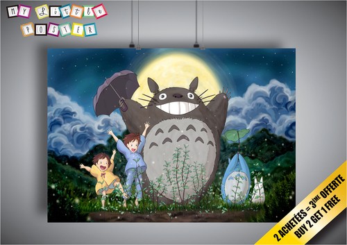 Totoro neighbor poster wall - my,