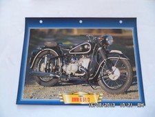 CARTE FICHE MOTO 1951 BMW R 51/3