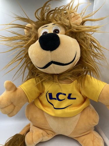 Peluche lion mascotte lcl - peluche,