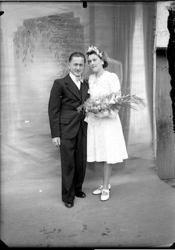 Portrait couple mariés