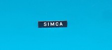 JOUSTRA -- SIMCA 1000 - Plaque d'immatriculation avant - 25x6 mm