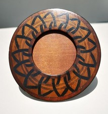 Porte photo rond en bois à