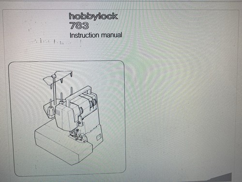 Pfaff hobbylock 783 manual - pfaff,
