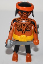 PLAYMOBIL 5137 70493 PIRATE TATOUE BANDANA ORANGE BARQUE PIRATE REQUIN MARTEAU