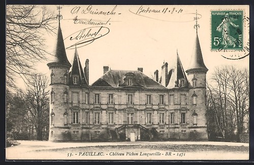Cpa pauillac château - pauillac,,