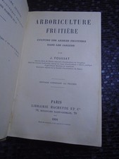 ARBORICULTURE FRUITIERE CULTURE ARBRES FRUITIERS JARDINS FOUSSAT 1894