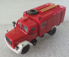 1/87  MARQUE ?   CAMION POMPIERS SAURER   BEL ETAT SANS BOITE