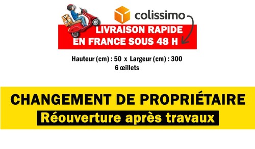 Bache banderole livraison 48h - banderole,