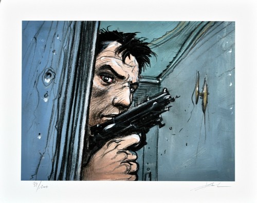 Enki bilal estampe - bilal, pigmentaire
