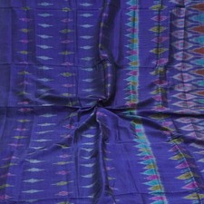 Sari Patola Ikat Vintage Bleu
