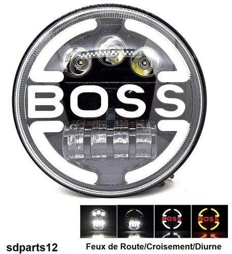Phare led rond 65w - led,