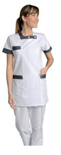 Tunique médicale blanche pas cher, Tunique médicale femme blanche BERNY SNV