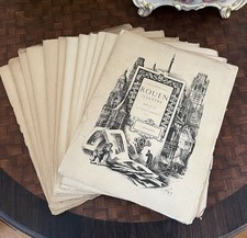 Rouen Illustré Tome II 24 Eaux-Fortes E. Augé 1884