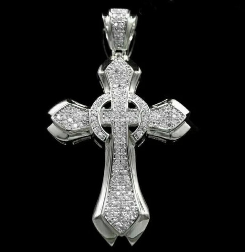 3ct real moissanite cross - real,