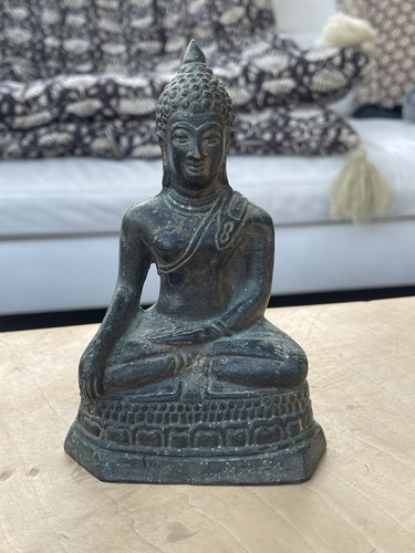 Ancien bouddha bronze - ancien,